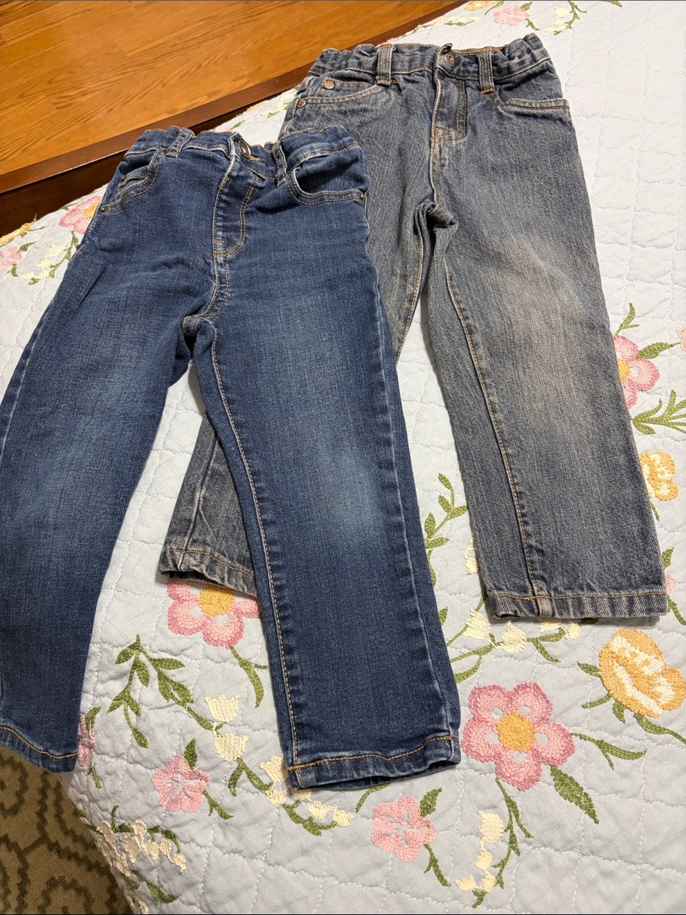 Lot 2 Toddlers Blue Jeans Calvin Klein  Children’s Place Skinny PreOwned Size 3T